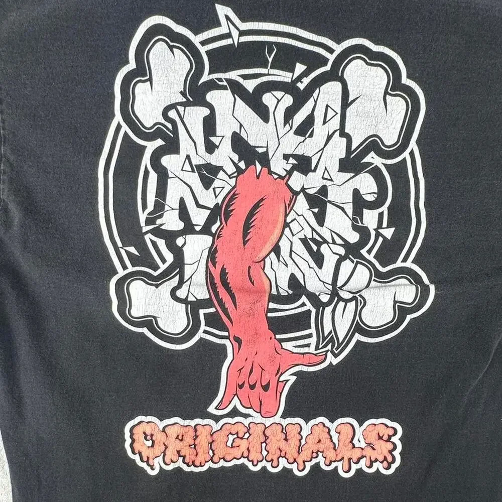 In4ma+Tion Originals Black Bones Graphic T-shirt Size Medium - Picture 7 of 8